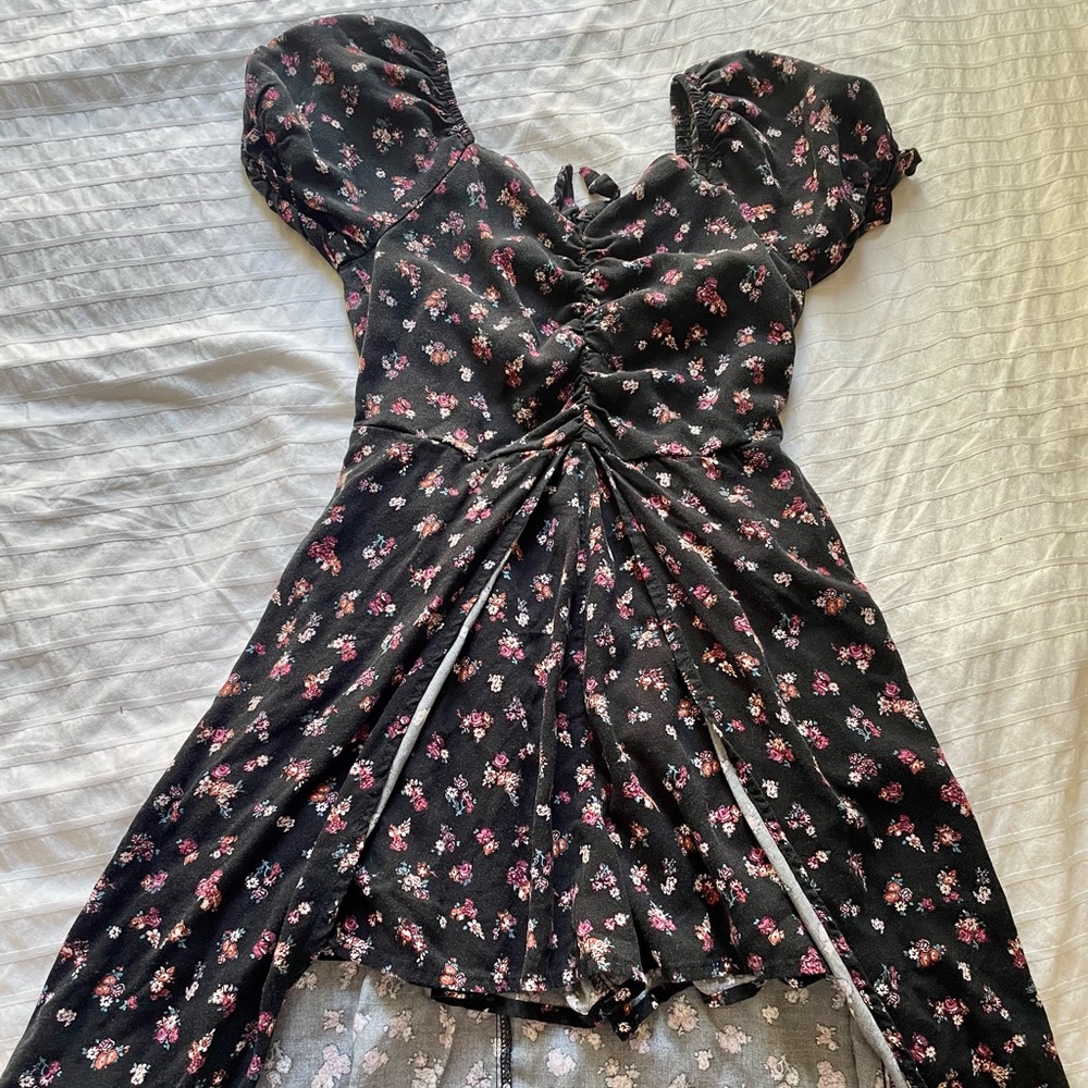 Girls art class floral dress/skort